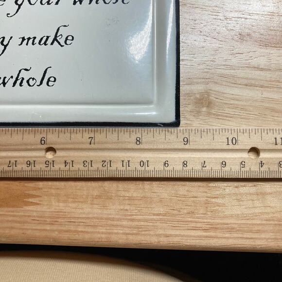 'Dogs May not be your whole life.." Cream Metal Wall Sign. Great Used Condition - Picture 3 of 5